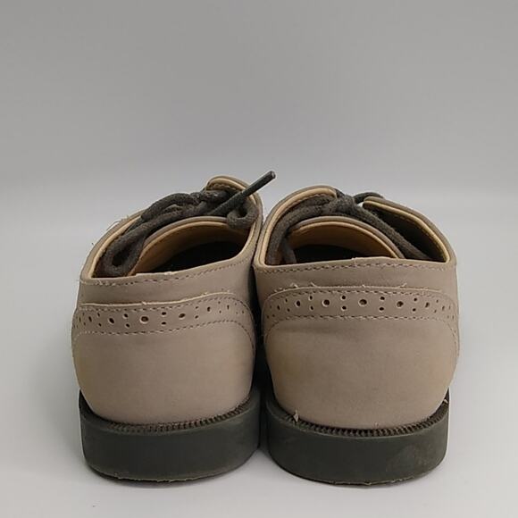 Gymboree Taupe Gray Wing Tip Dress Shoes - Picture 4 of 6